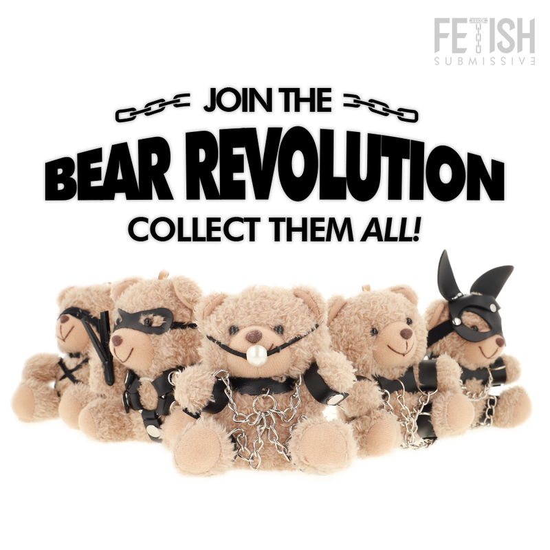 Ours en peluche Fozzie au style BDSM — FETISH SUBMISSIVE REBEL TOYS