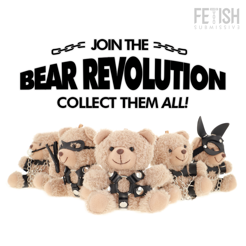Ours en peluche Bongo au charme rebelle — FETISH SUBMISSIVE REBEL TOYS