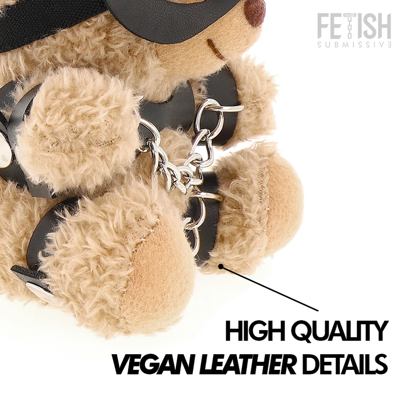 Ourson Mishka au masque lapin et harnais — FETISH SUBMISSIVE REBEL TOYS