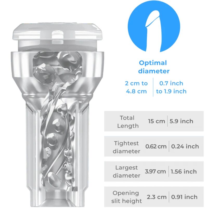 Masturbateur Feel Pocket Stroker Crystal et PowerBlow — KIIROO