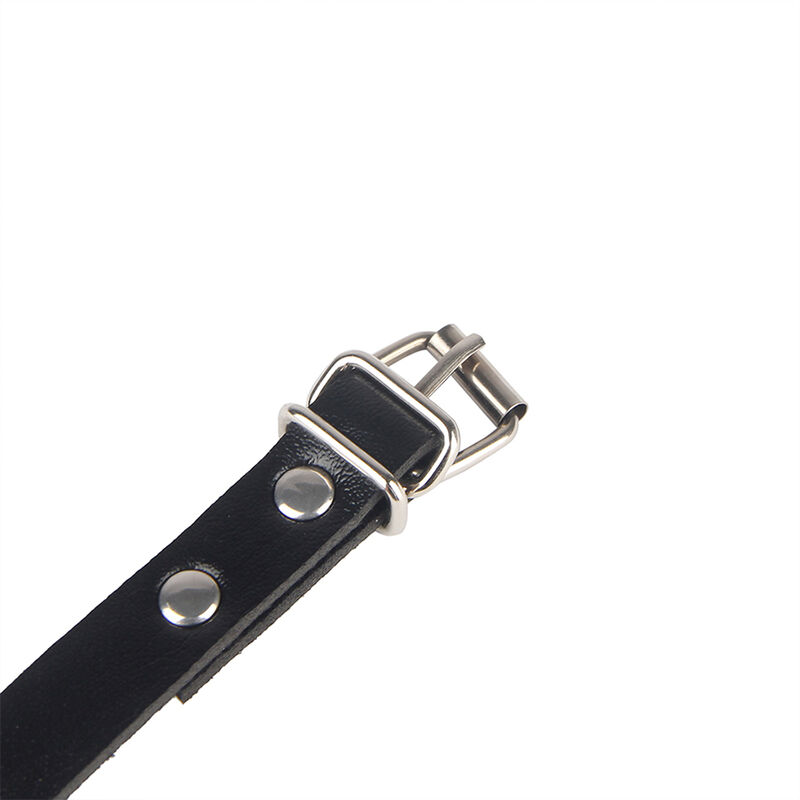 Parure de bondage menottes et ceinture noire — SUBBLIME FETISH