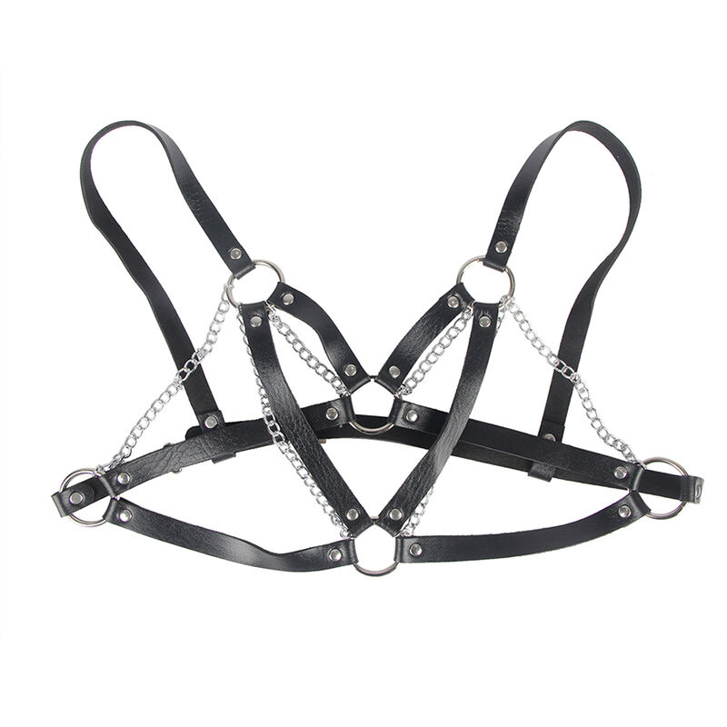 Ceinture de bondage punk à boucle métal noire — SUBBLIME FETISH