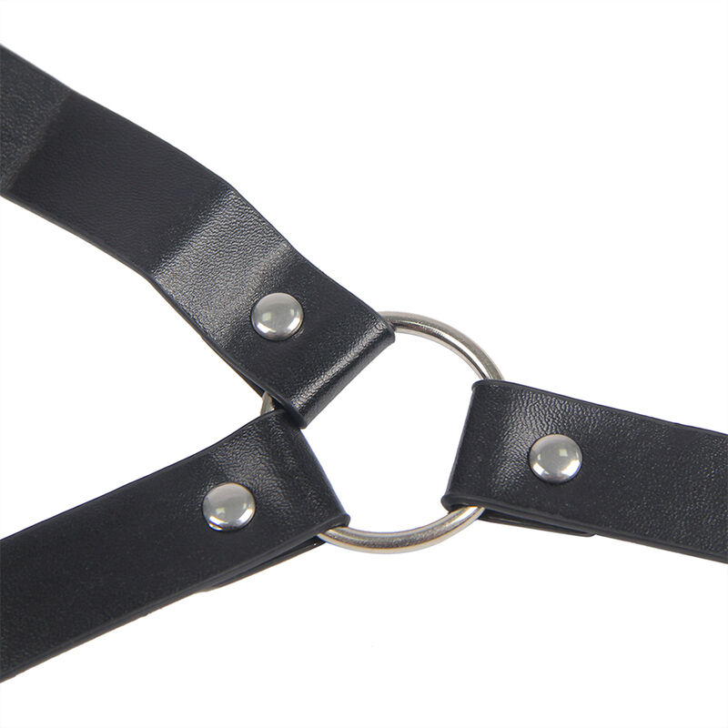 Pinces à seins en cuir noir pour bondage — SUBBLIME FETISH