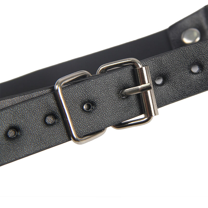 Pinces à seins en cuir noir pour bondage — SUBBLIME FETISH