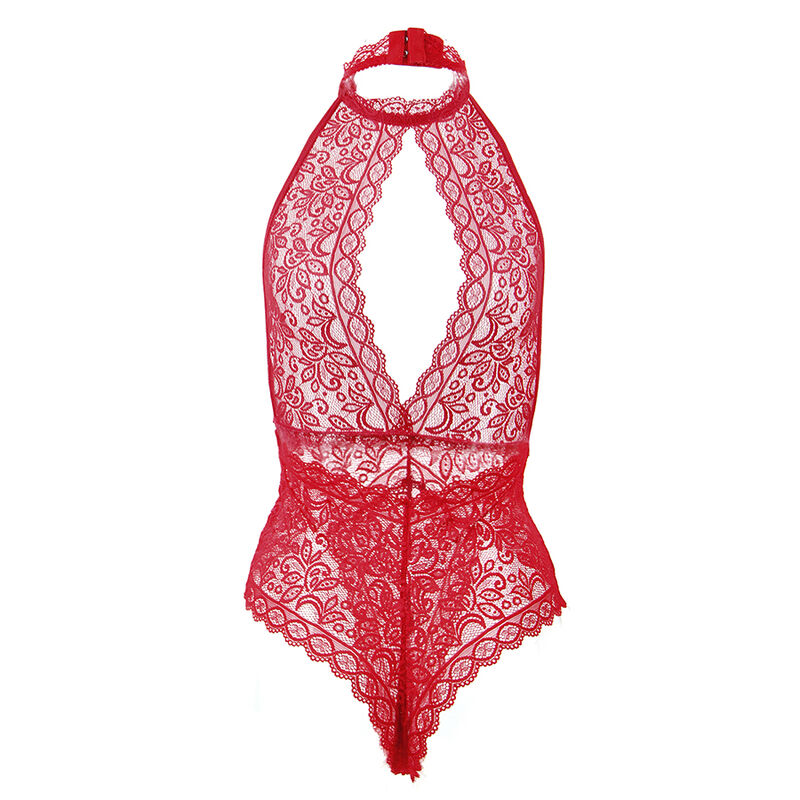 Body coupe ouverte rouge — SUBBLIME BODYSTOCKINGS