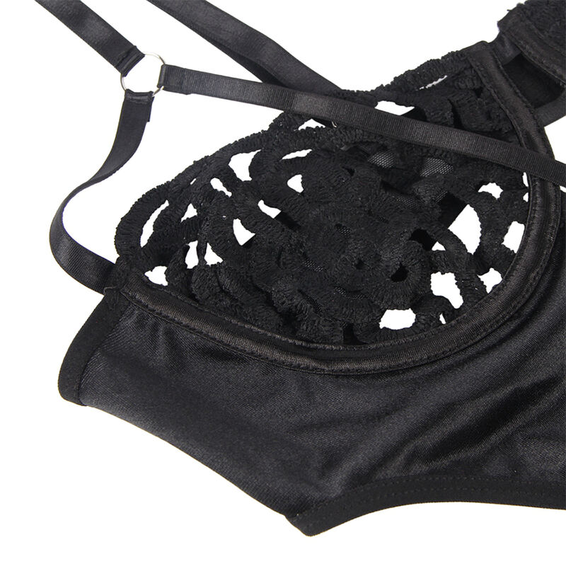 Body en dentelle noire sexy — SUBBLIME BODYSTOCKINGS