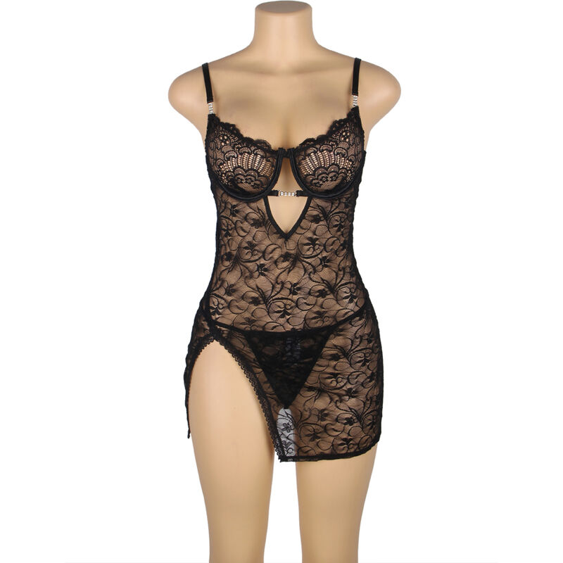 Baby-doll de renda com alças ajustáveis — SUBBLIME BABYDOLLS