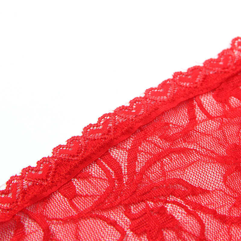 Babydoll de renda com alças ajustáveis vermelho — SUBBLIME BABYDOLLS