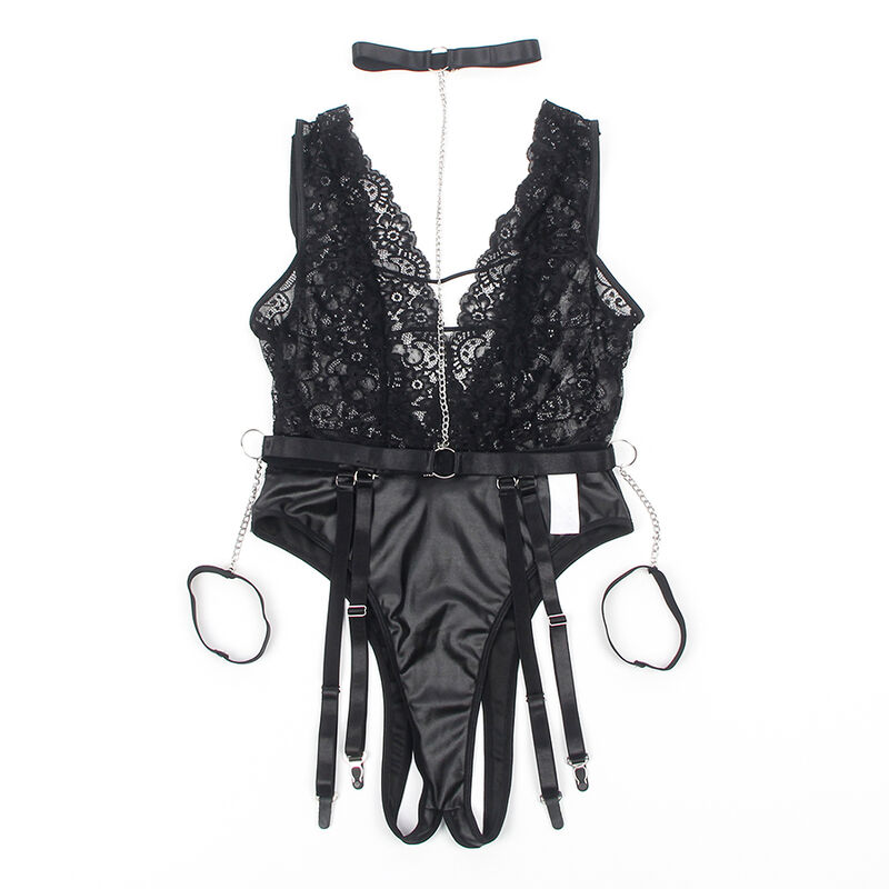 Body sexy con reggicalze integrato — SUBBLIME BODYSTOCKINGS