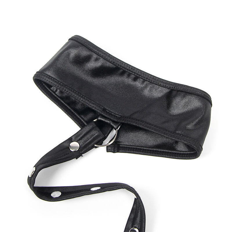 Robe de bondage en cuir noir — SUBBLIME DRESSES