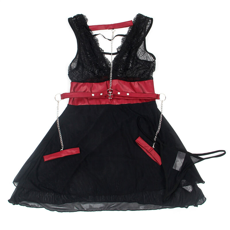 Robe de bondage en dentelle noire — SUBBLIME DRESSES