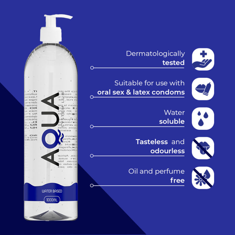 Lubrifiant à base d'eau onctueux et soyeux 1000 ml — AQUA QUALITY