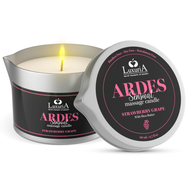 Bougie de massage parfumée aux fruits rouges — INTIMATELINE