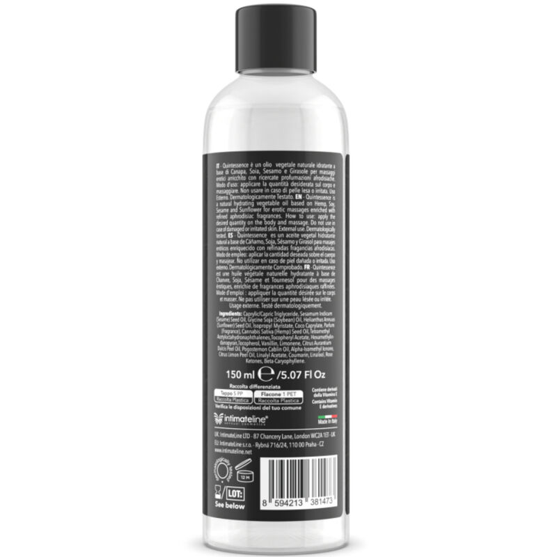 Huile de massage luxuriante à la vanille exotique — INTIMATELINE