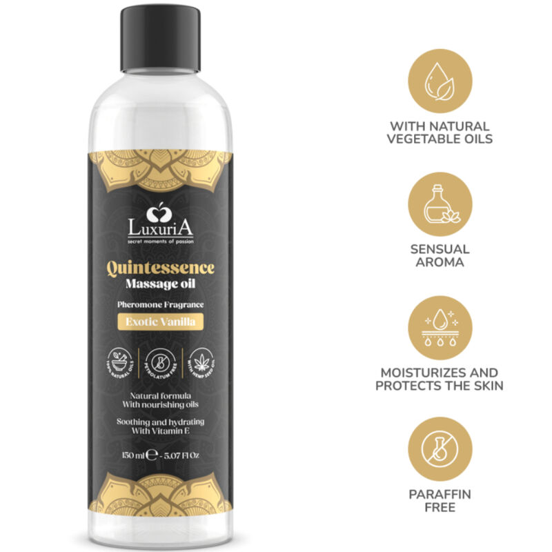 Huile de massage luxuriante à la vanille exotique — INTIMATELINE