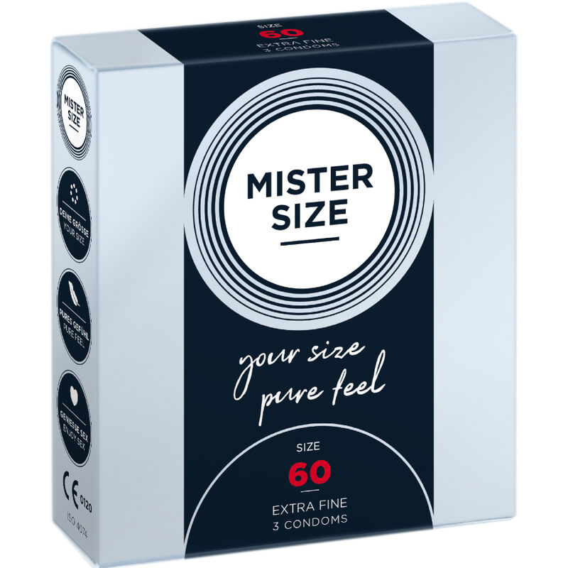 Préservatif taille XL 60 mm lot de 3 — MISTER SIZE