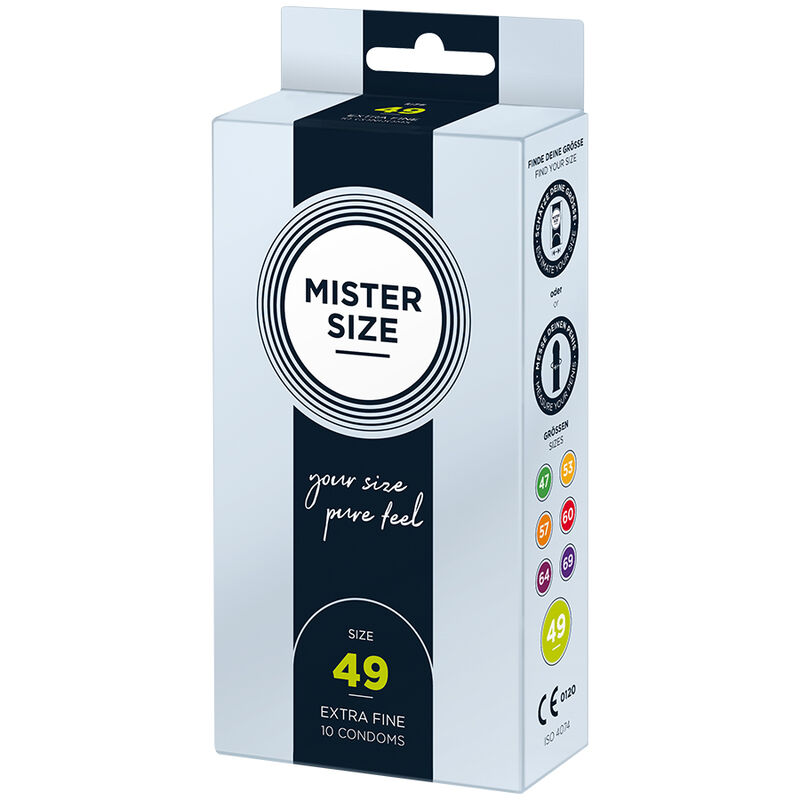 Préservatif taille S 49 mm ultra-mince (10 unités) — MISTER SIZE