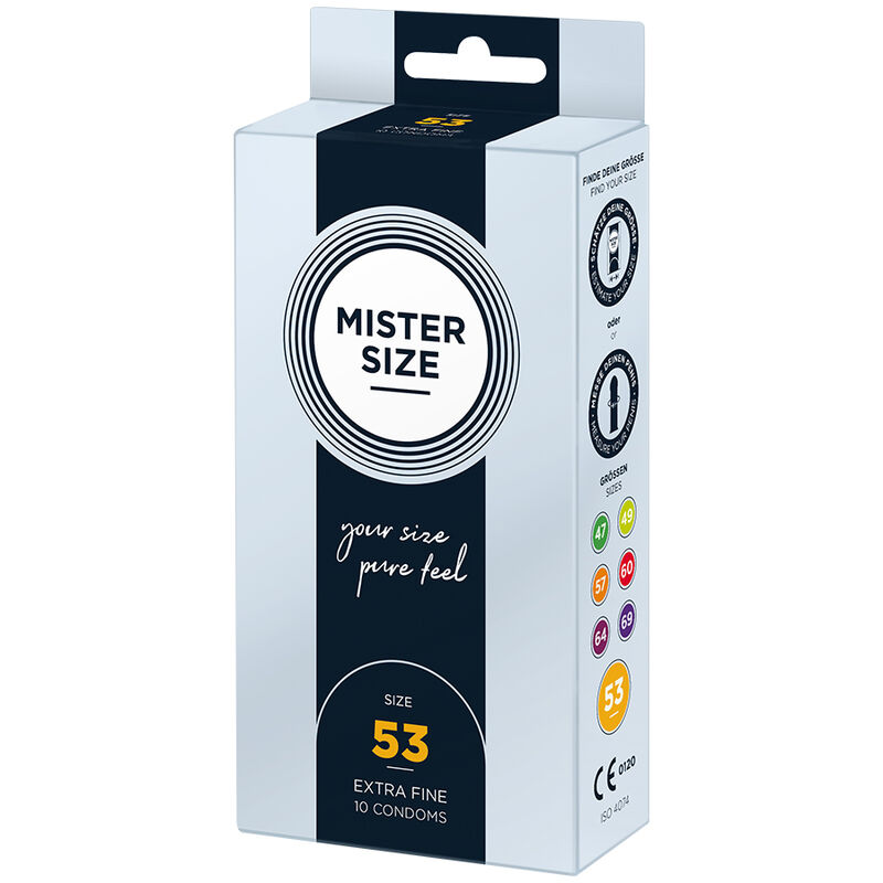 Préservatif taille M 53 mm, lot de 10 — MISTER SIZE