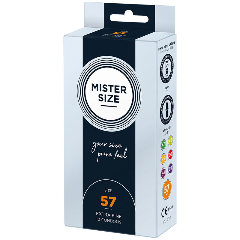 Préservatifs taille large 57 mm, lot de 10 — MISTER SIZE