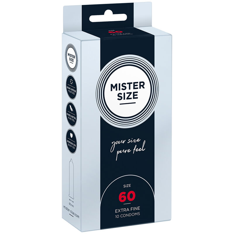 Préservatifs larges 60 mm, lot de 10 — MISTER SIZE