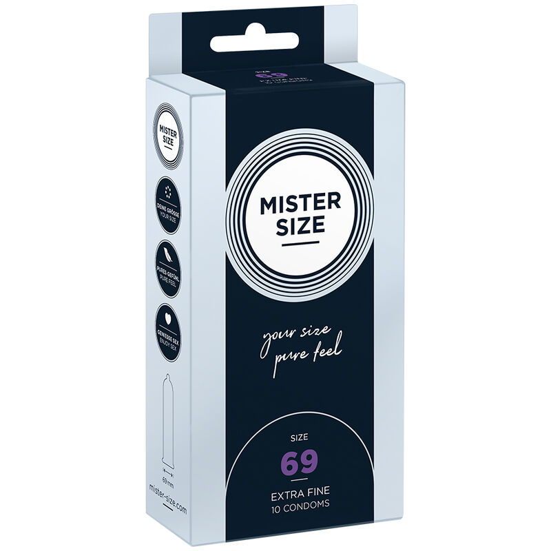 Préservatifs extra larges taille XXXL 69 mm — MISTER SIZE