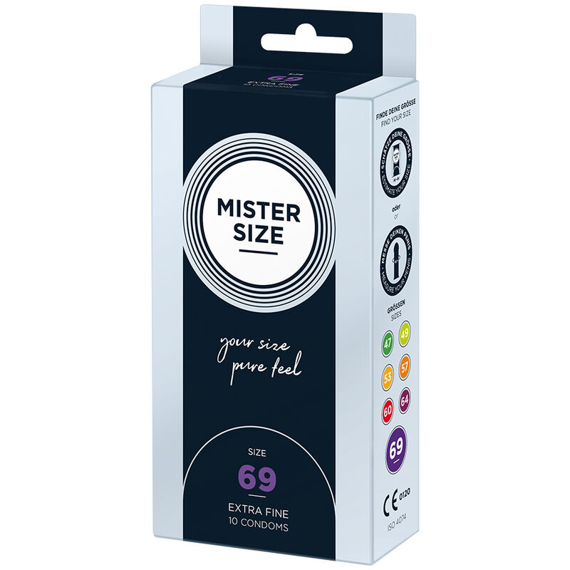 Préservatifs extra larges taille XXXL 69 mm — MISTER SIZE