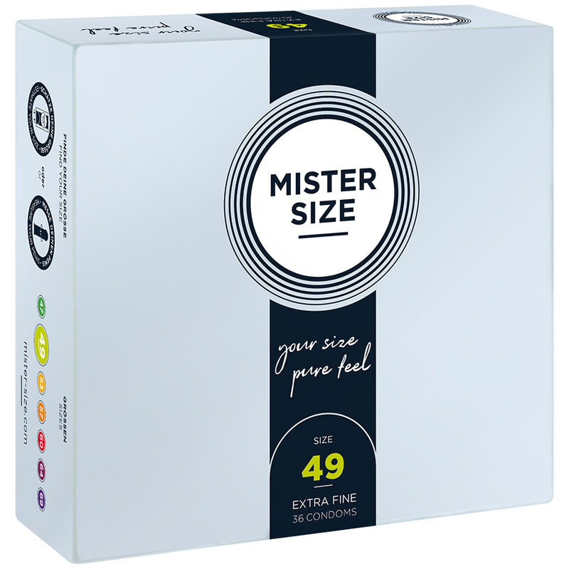 Préservatifs taille fine ajustés lot de 36 — MISTER SIZE