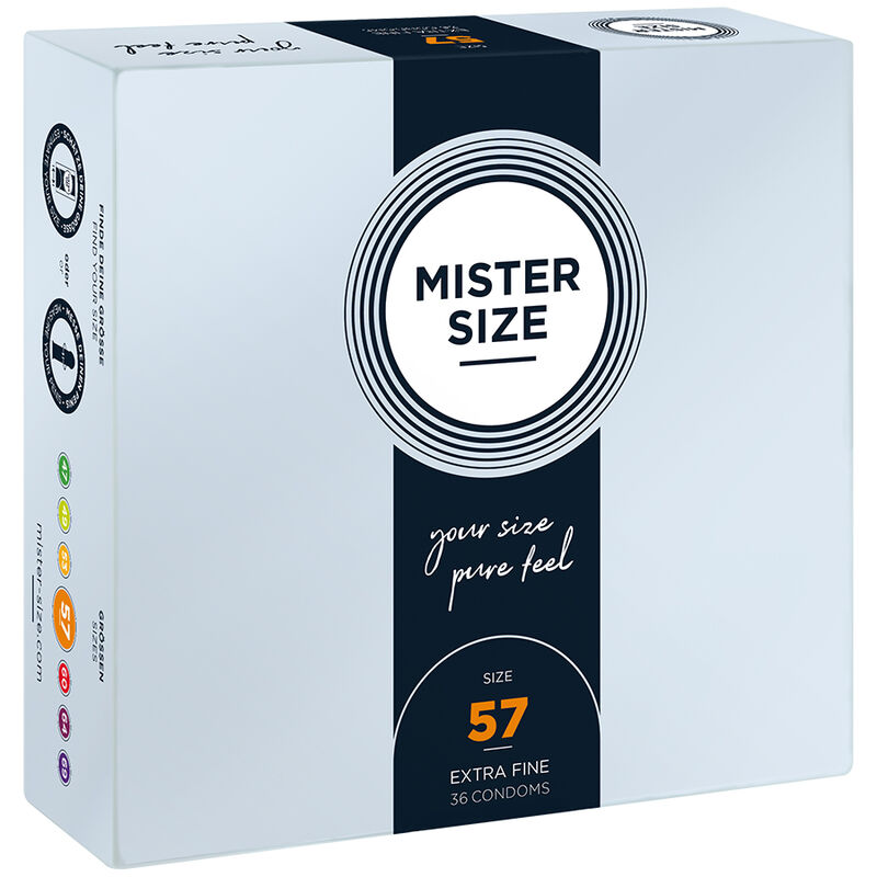 Préservatif taille L 57 mm lot de 36 — MISTER SIZE