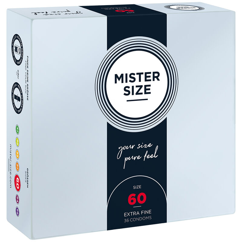 Préservatifs taille XL 60 mm, lot de 36 — MISTER SIZE