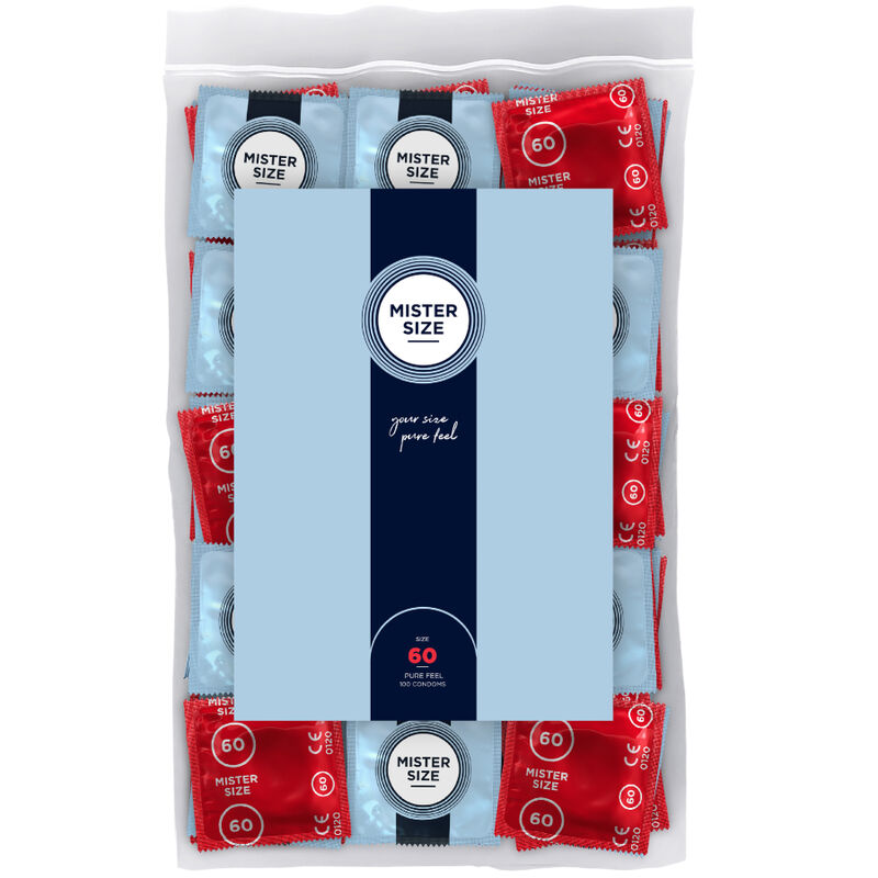 Préservatifs taille XL 60 mm, lot de 100 — MISTER SIZE