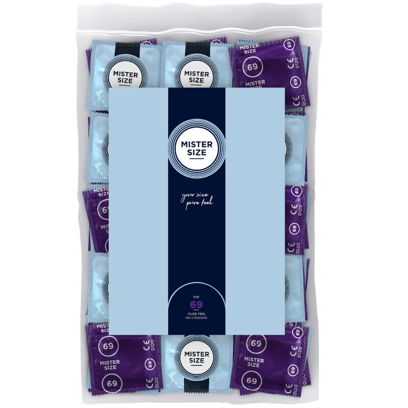 Préservatifs taille XXXL 69 mm (lot de 100) — MISTER SIZE