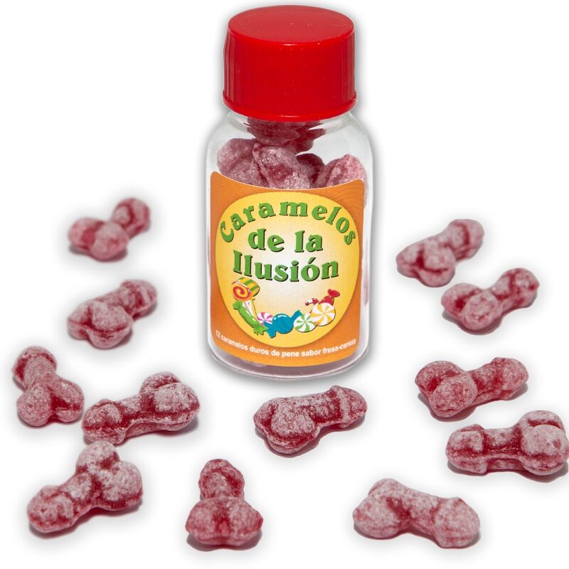 Assortiment de 12 bonbons illusion fraise et cerise — DIABLO PICANTE