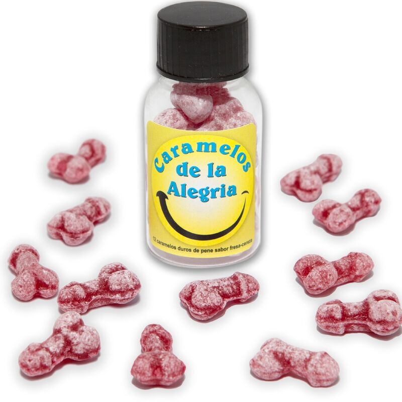 12 Bonbons coquins forme fruitée fraise/cerise — DIABLO PICANTE