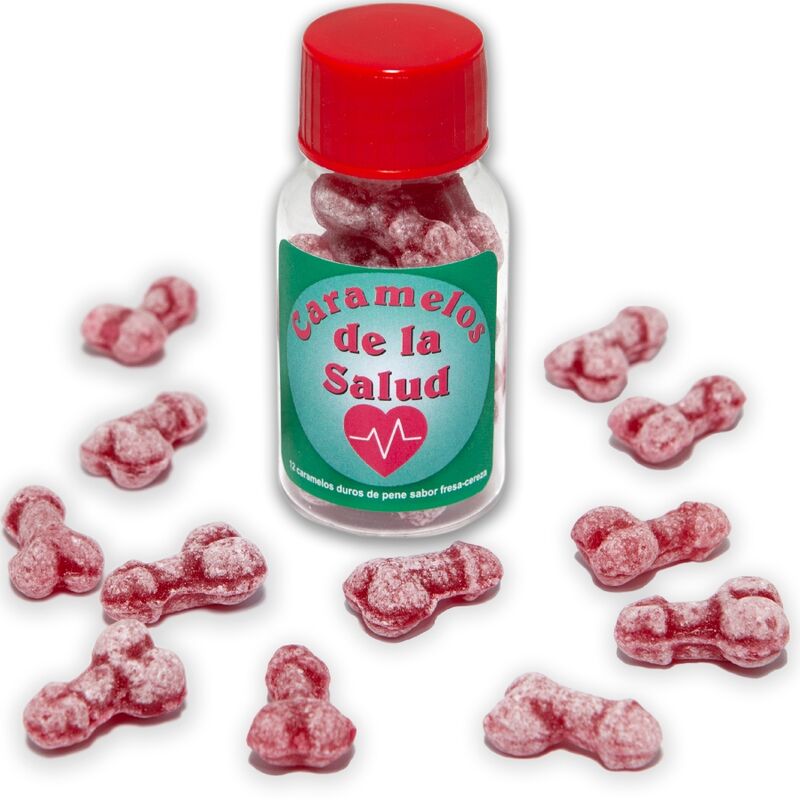 Bonbons coquins forme pénis fraise et cerise — DIABLO PICANTE