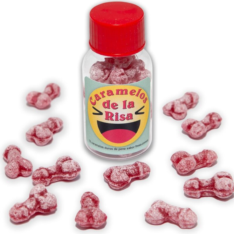 Bonbons rieurs en forme de pénis fraise et cerise — DIABLO PICANTE
