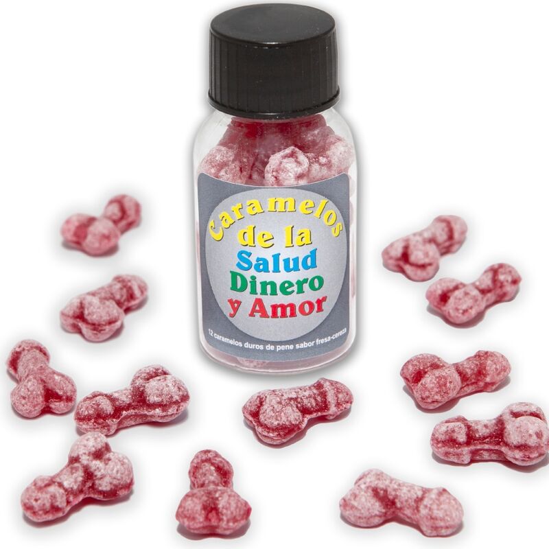 Bonbons coquins saveur fraise-cerise (lot de 12) — DIABLO PICANTE