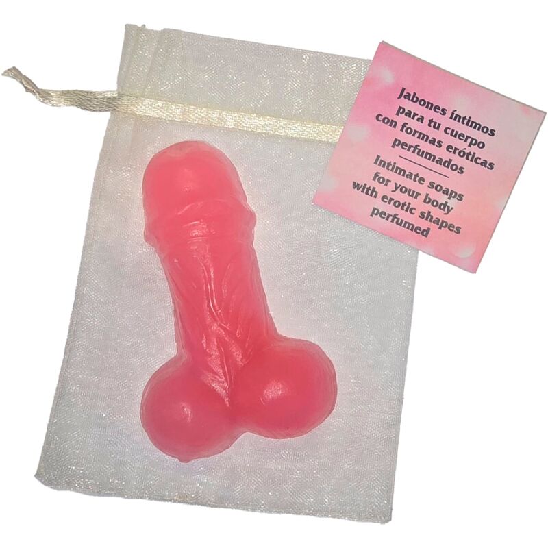Savon parfumé ludique en forme de pénis rose — DIABLO PICANTE