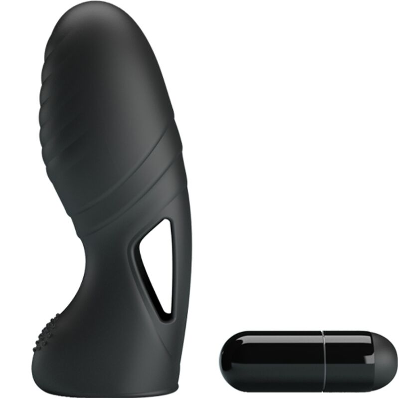Vibrateur digital en silicone noir — PRETTY LOVE