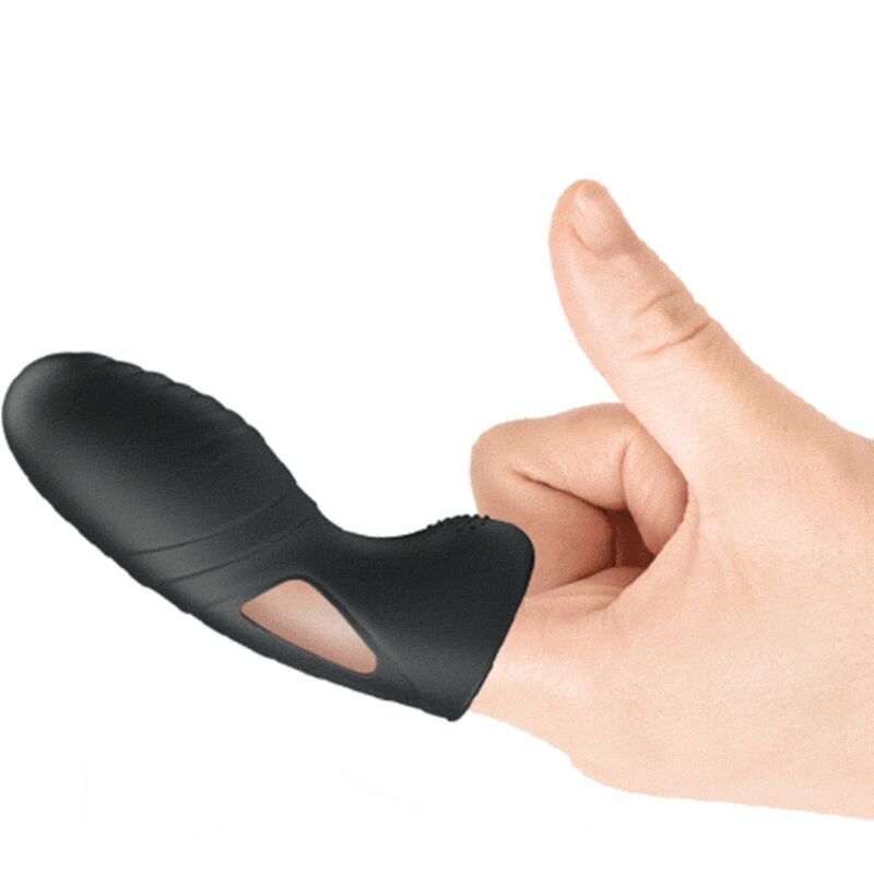 Vibrateur digital en silicone noir — PRETTY LOVE