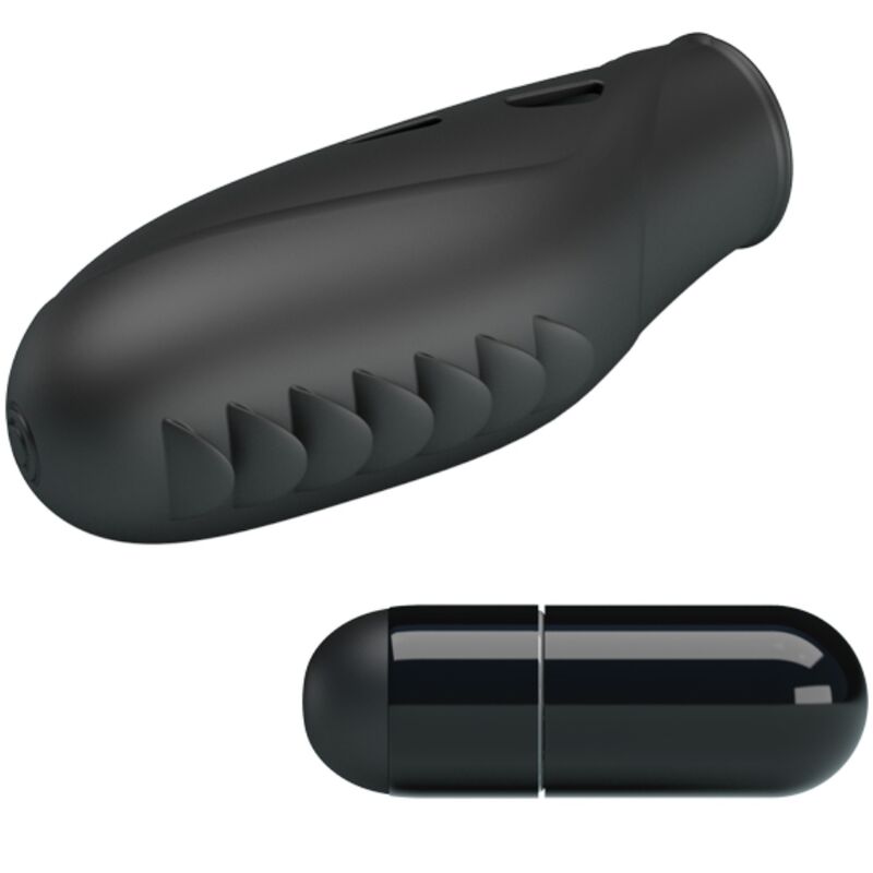 Vibrateur digital en silicone noir — PRETTY LOVE