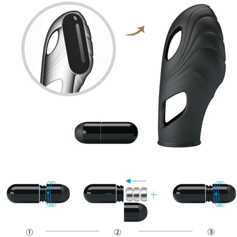 Vibrateur à doigt en silicone — PRETTY LOVE