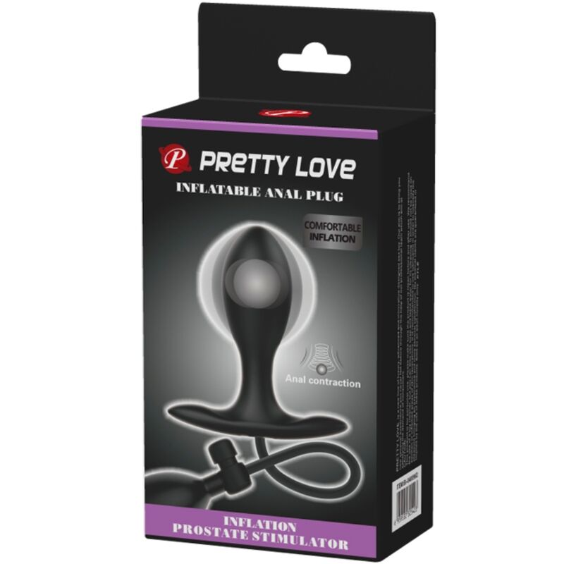 Plug anal gonflable noir — PRETTY LOVE PARTY UP