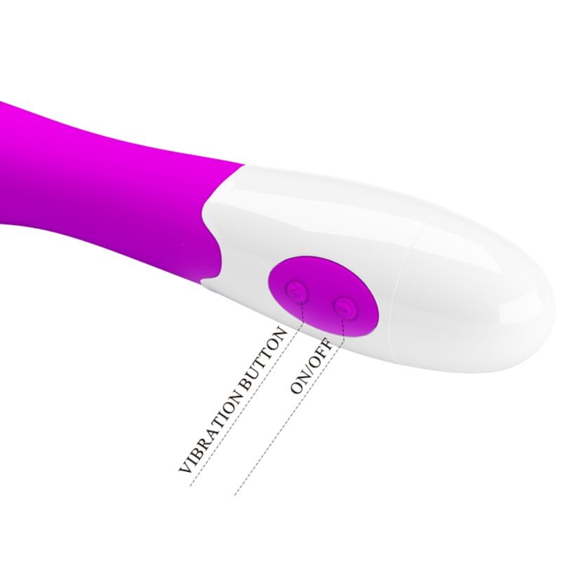 Vibrateur 30 modes point G en silicone violet — PRETTY LOVE