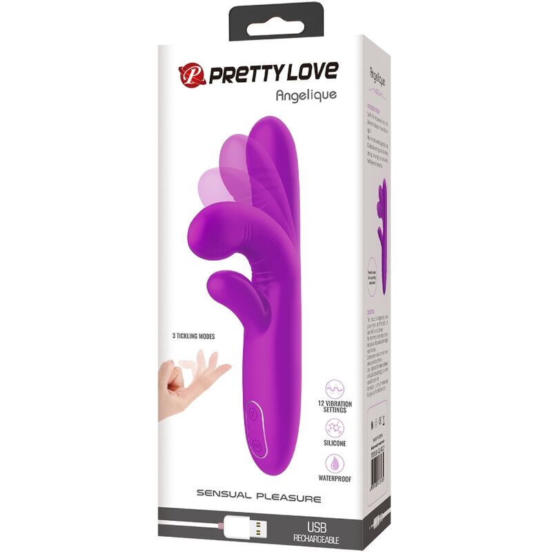 Vibrateur multifonction avec stimulateur clitoridien — PRETTY LOVE