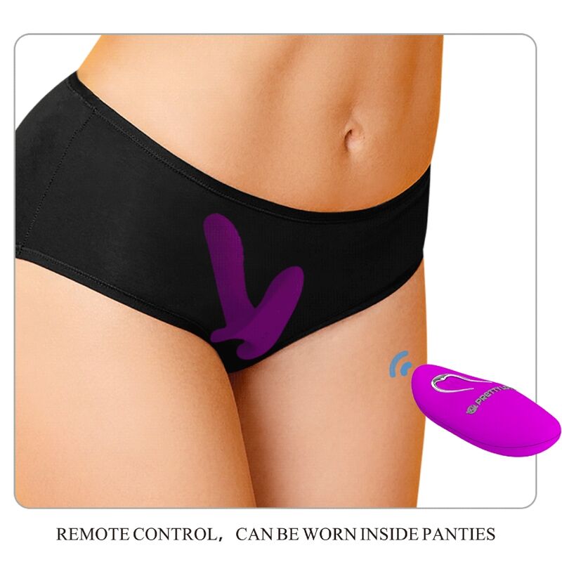 Vibromasseur télécommandé 12 vibrations — PRETTY LOVE