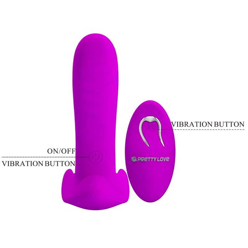 Vibromasseur télécommandé 12 vibrations — PRETTY LOVE