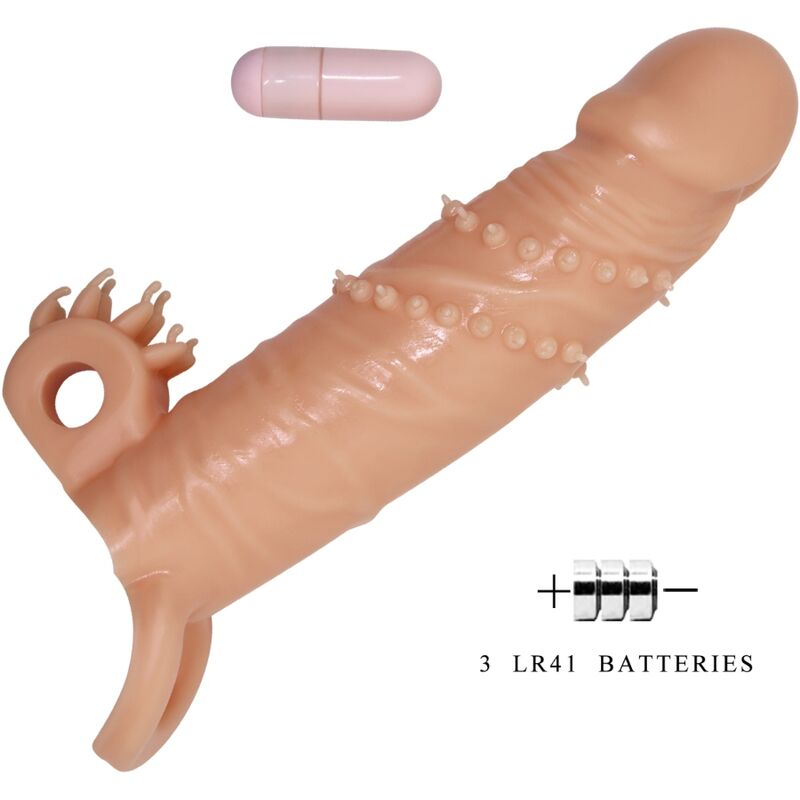 Manchon vibrant avec stimulateur clitoridien — PRETTY LOVE