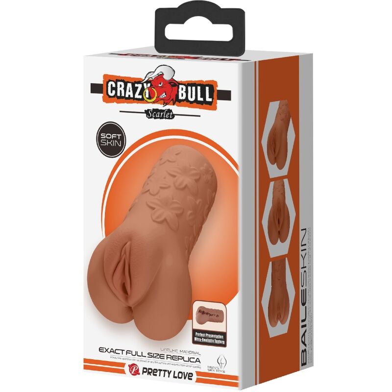 Masturbateur double réaliste vagin et anus écarlate — CRAZY BULL