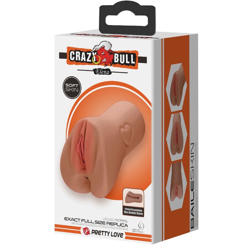 Masturbateur double sensation cœur écarlate — CRAZY BULL