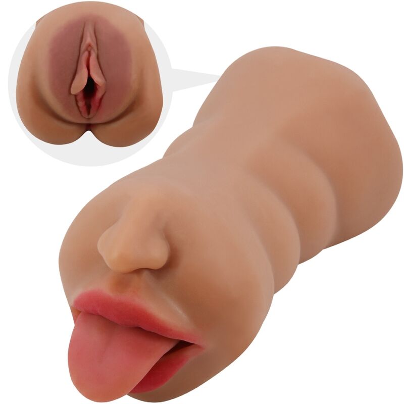 Masturbateur double bouche et vagin — CRAZY BULL